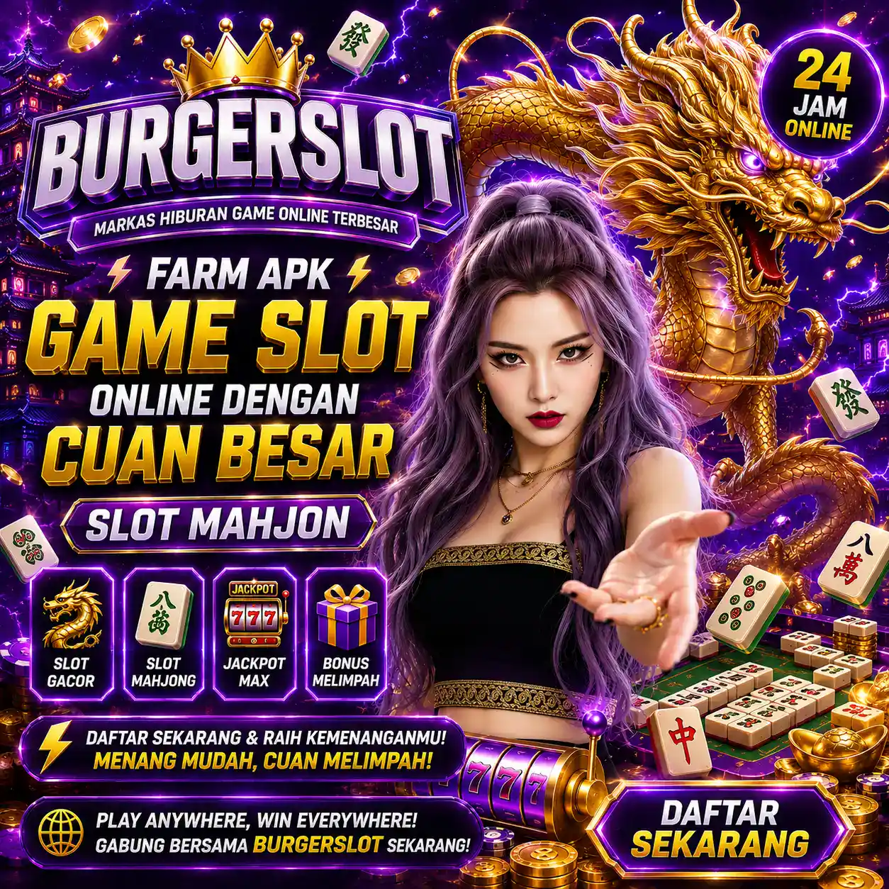 BURGERSLOT ⚡︎ Farm Apk Game Slot Online Dengan Cuan Besar Slot Mahjong